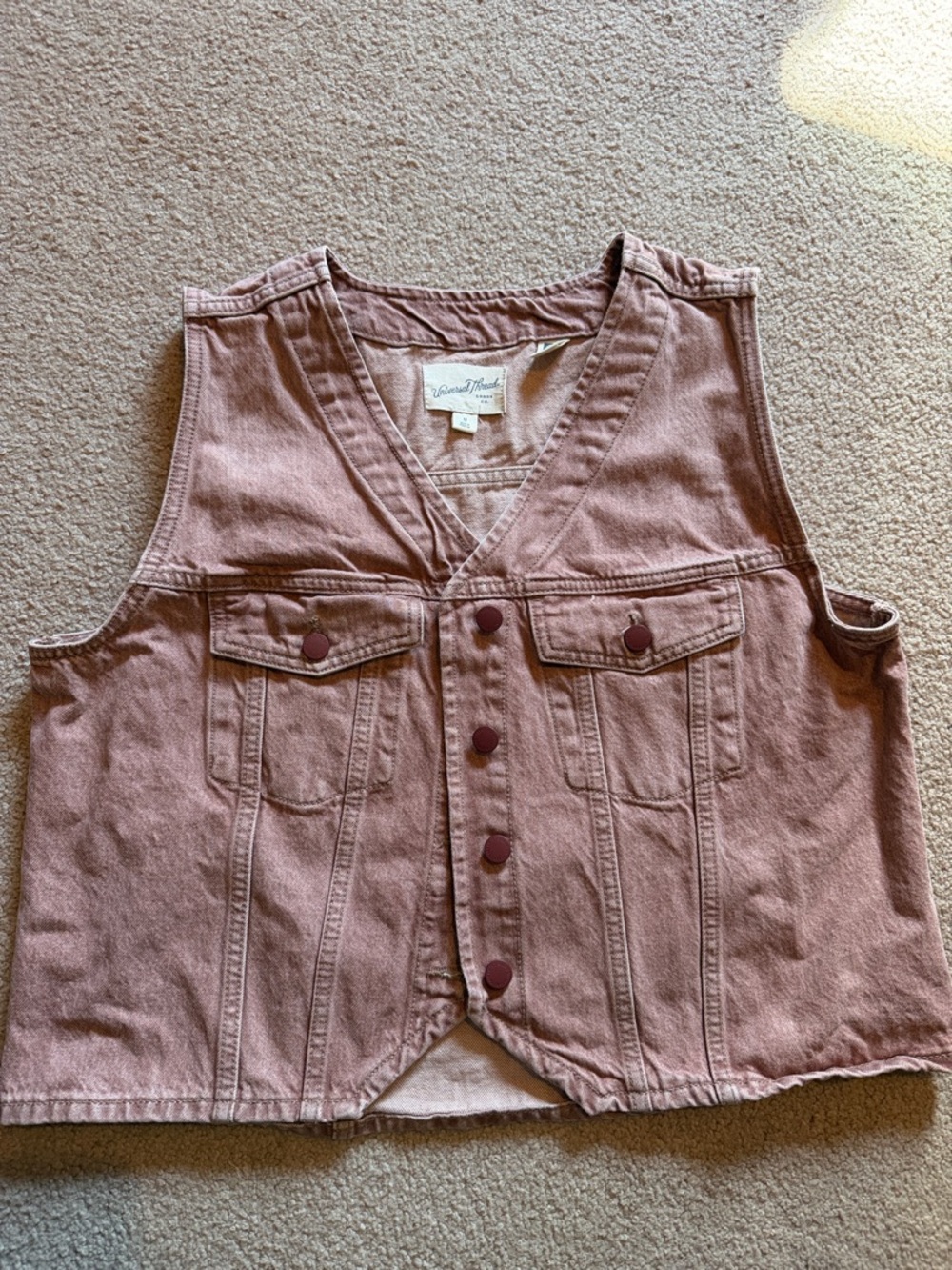 Universal Thread Dusty Rose Denim Vest